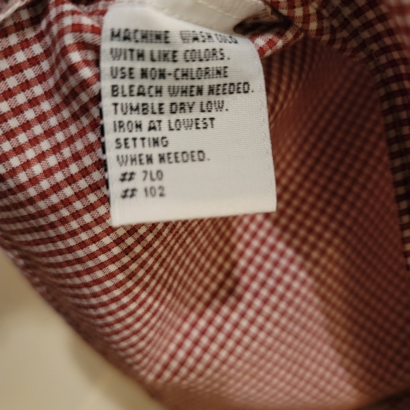 Boys Shirt, TFW, 5, Red/White Houndstooth Check - Picture 5 of 5